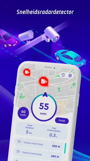 Offline kaarten, GPS screenshot