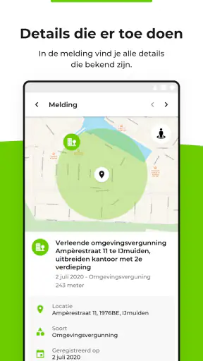 OmgevingsAlert screenshot