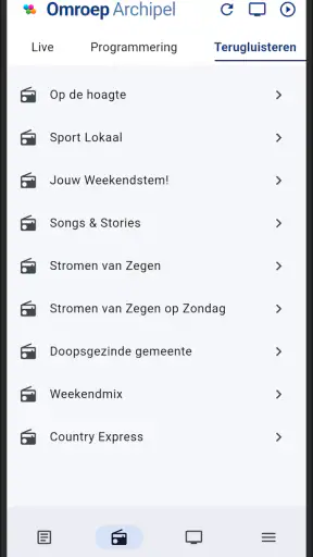 Omroep Archipel screenshot