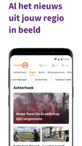 Omroep Gelderland screenshot