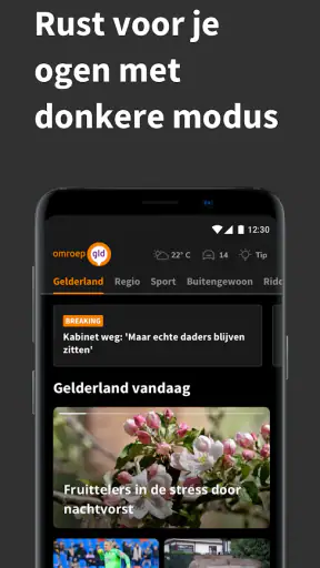 Omroep Gelderland screenshot