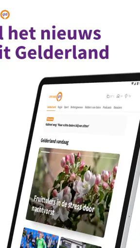 Omroep Gelderland screenshot
