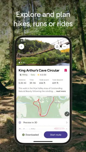 OS Maps: Walk, Hike, Run, Bike screenshot