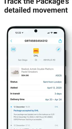 Pakketten Tracker－pkge Mobiel screenshot