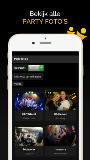 Partyflock screenshot
