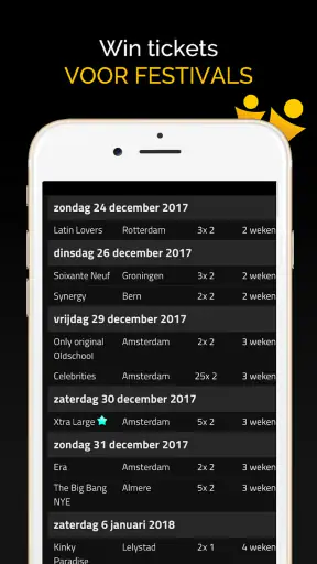 Partyflock screenshot