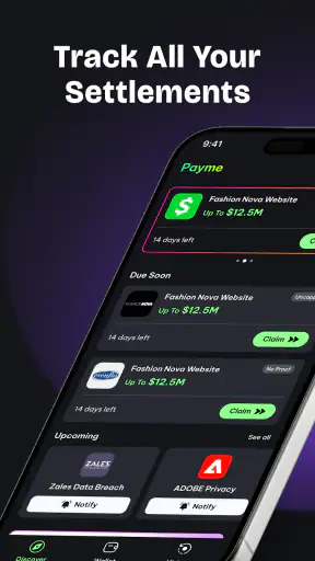 Payme: Class Action Payout screenshot