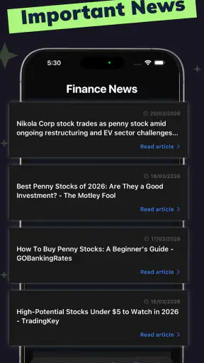 Penny Stocks AI Screener Bot screenshot