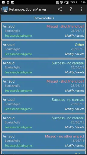 Petanque: Score Marker screenshot