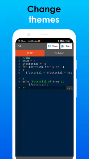PHP Editor - Code & run PHP screenshot