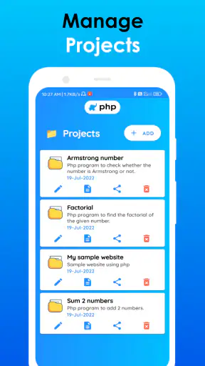 PHP Editor - Code & run PHP screenshot