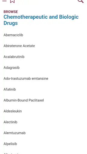 Physicians Cancer Chemotherapy screenshot