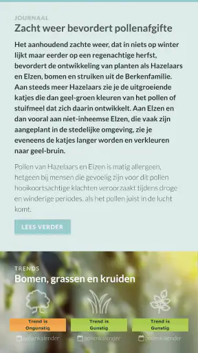 Pollennieuws screenshot