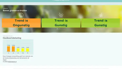 Pollennieuws screenshot