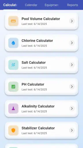 Pool Chemical Calculator screenshot