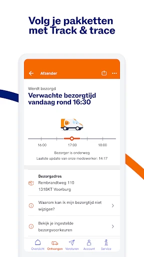 PostNL screenshot