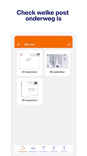 PostNL screenshot