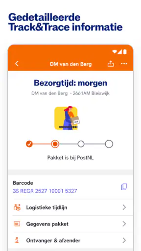 PostNL Zakelijk screenshot