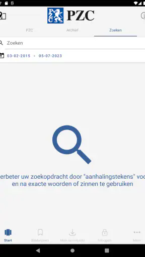 PZC - Digitale krant screenshot