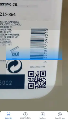 QR-codescanner, Barcodescanner screenshot