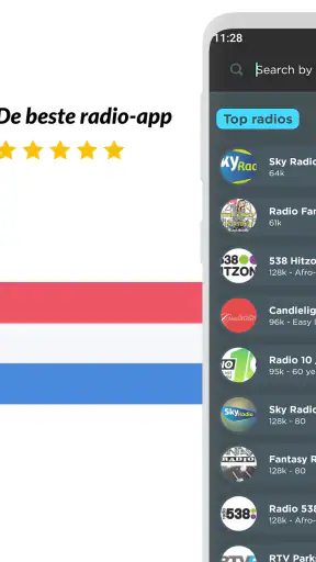 Radio Nederland: Radio FM app screenshot