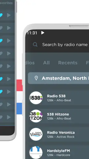 Radio Nederland: Radio FM app screenshot