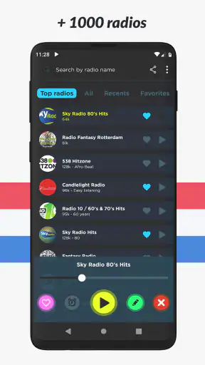 Radio Nederland: Radio FM app screenshot