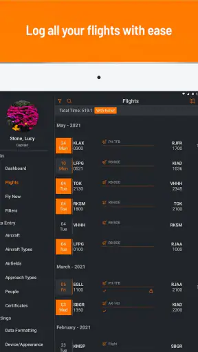 RB Logbook voor piloten screenshot