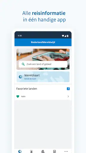 Reisapp screenshot