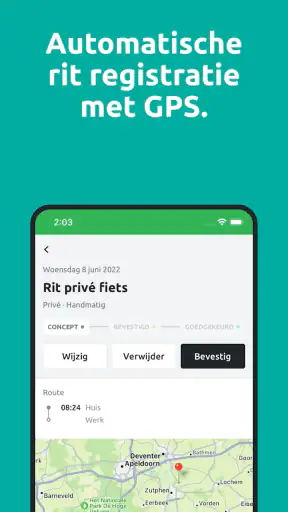 Reisbalans screenshot