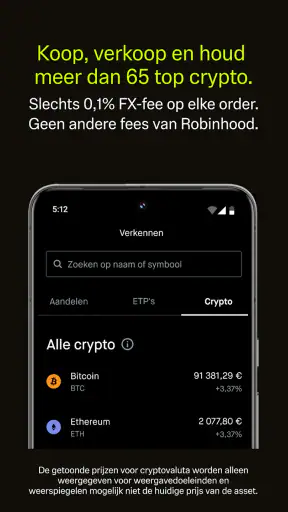 Robinhood: Crypto, 5% euros screenshot