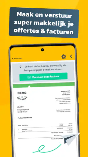 Rompslomp boekhouden & factuur screenshot