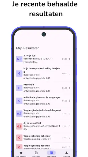 Roosterinfo screenshot