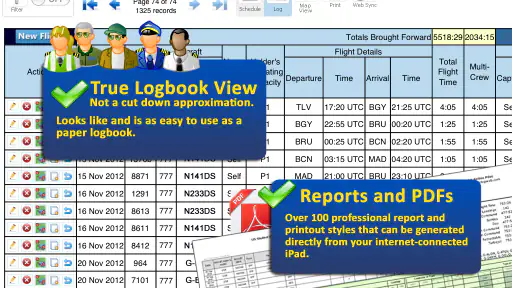 Safelog Pilot Logbook screenshot