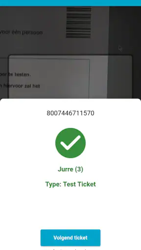 Scan App - Ticketkantoor screenshot