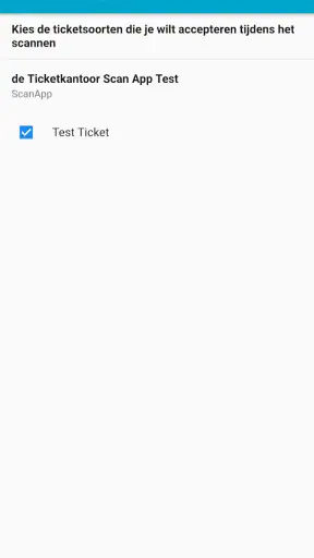 Scan App - Ticketkantoor screenshot