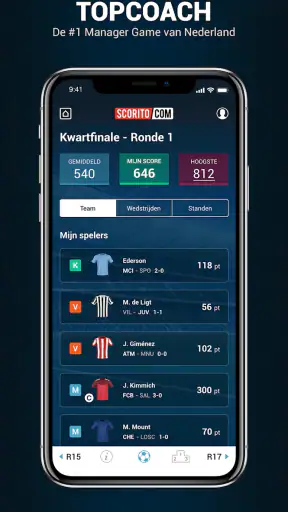 Scorito.com screenshot
