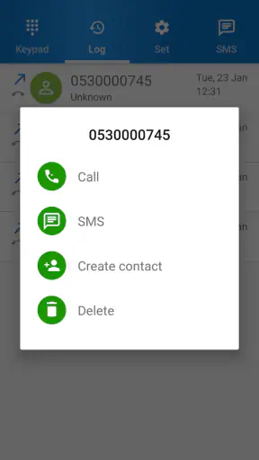 Secondary Number screenshot