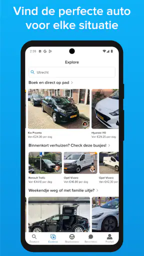 SnappCar - Auto & busjes delen screenshot