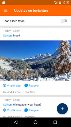 Sneeuwhoogte.nl screenshot