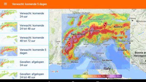Sneeuwhoogte.nl screenshot