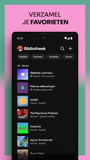Spotify: Muziek en podcasts screenshot
