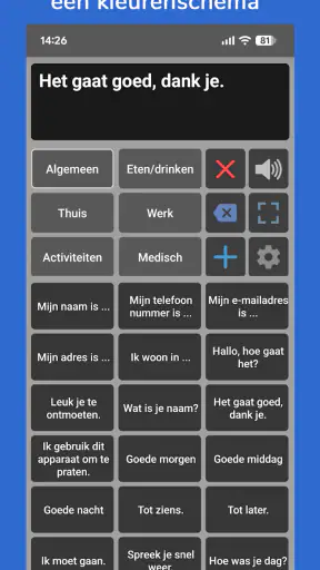 Spraak Assistent AAC screenshot