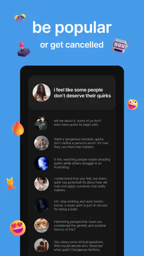 status - sims maar dan social screenshot