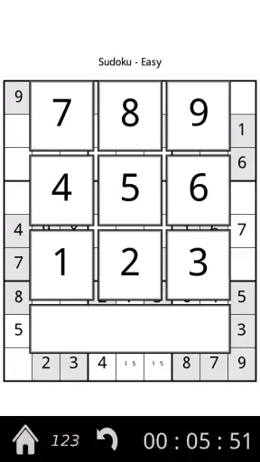 Sudoku screenshot