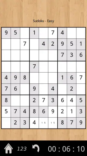 Sudoku screenshot