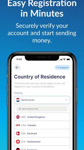 TalkRemit Money Transfers screenshot