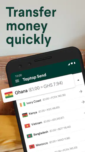 Taptap Send: Geld overmaken screenshot
