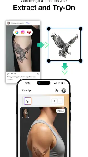 Tatship: Tattoo Planner Maker screenshot