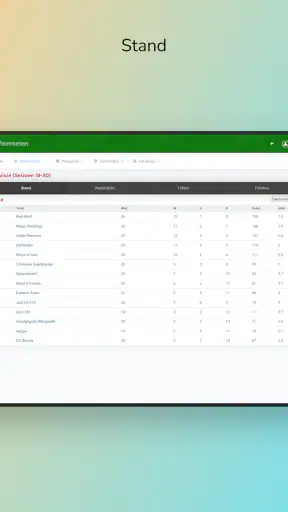 Teambeheer Darts screenshot
